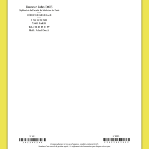Ordonnances médicales non sécurisées – Duplicata (blocs de 50)